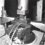 Stanzen mit der Fu�trittpresse
