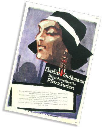 Werbeplakat aus den 1920er Jahren.